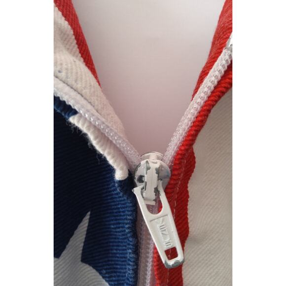 Vintage Americana Flag Bomber XXL Men’s Jacket Zip USA Patriotic - Picture 5 of 10